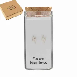 Gift box, oorstekers in flesje, bliksemschichten