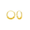 Gold plated Bali hoops, slingertjes en spiraalvormen
