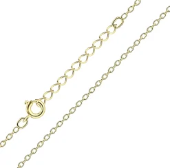 Gold plated basic ketting, schakels (cable chain)