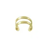 Gold plated ear cuff, dubbele band