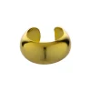 Gold plated ear cuff, gladde band