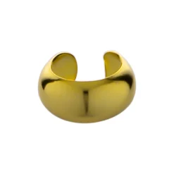 Gold plated ear cuff, gladde band