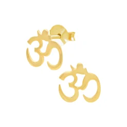 Gold plated oorstekers, Ohm teken
