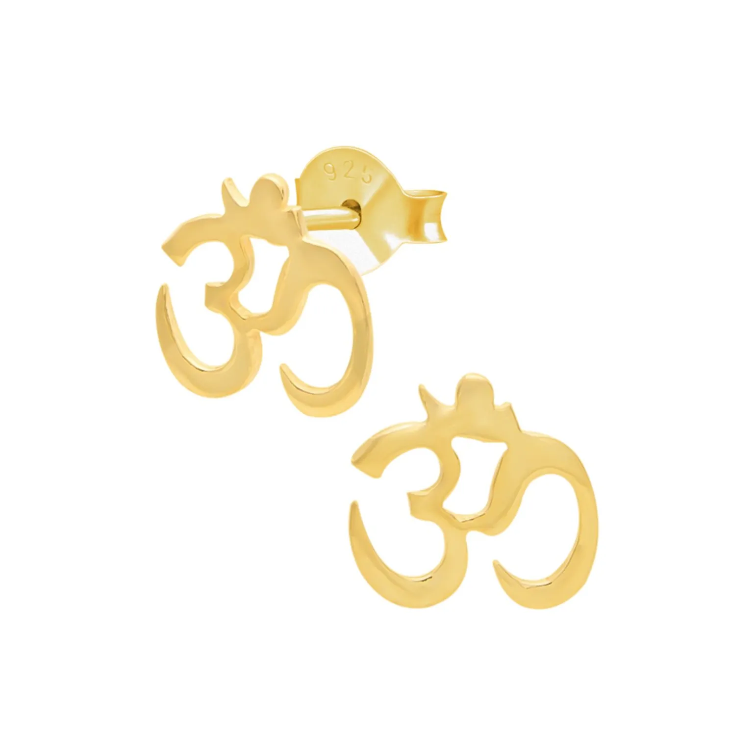 Gold plated oorstekers, Ohm teken