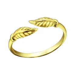 Gold plated teenring, blad