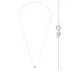 Zilveren basic ketting, kleine schakels