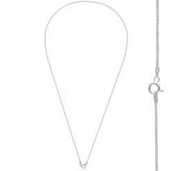 Zilveren basic ketting, stevig