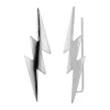 Zilveren ear climber, bliksemschicht