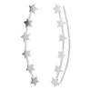 Zilveren ear climber, sterren