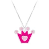 Zilveren ketting met hanger, kroontje
