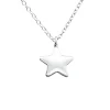 Zilveren ketting met hanger, ster