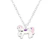 Zilveren ketting met pony hanger