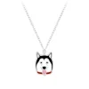 Zilveren ketting met sledehond