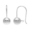Zilveren oorhangers, bolletje