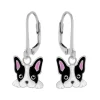 Zilveren oorhangers, Franse buldog