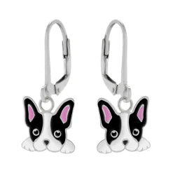 Zilveren oorhangers, Franse buldog