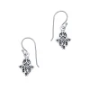 Zilveren oorhangers, hamsa