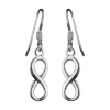 Zilveren oorhangers, infinity
