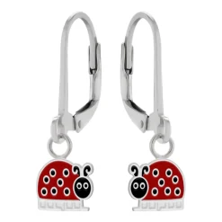 Zilveren oorhangers, lieveheersbeestje