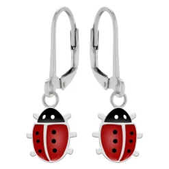 Zilveren oorhangers, lieveheersbeestje