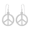 Zilveren oorhangers, peace of vredesteken
