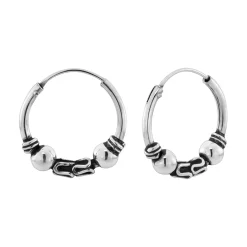 Zilveren oorringen, Bali hoops, bolletjes en spiraaltjes