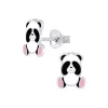 Zilveren oorstekers, panda