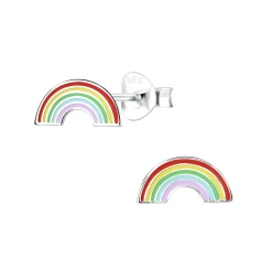 Zilveren oorstekers, regenboog