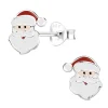 Zilveren oorstekers, vrolijke kerstman