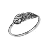 Zilveren ring, blad