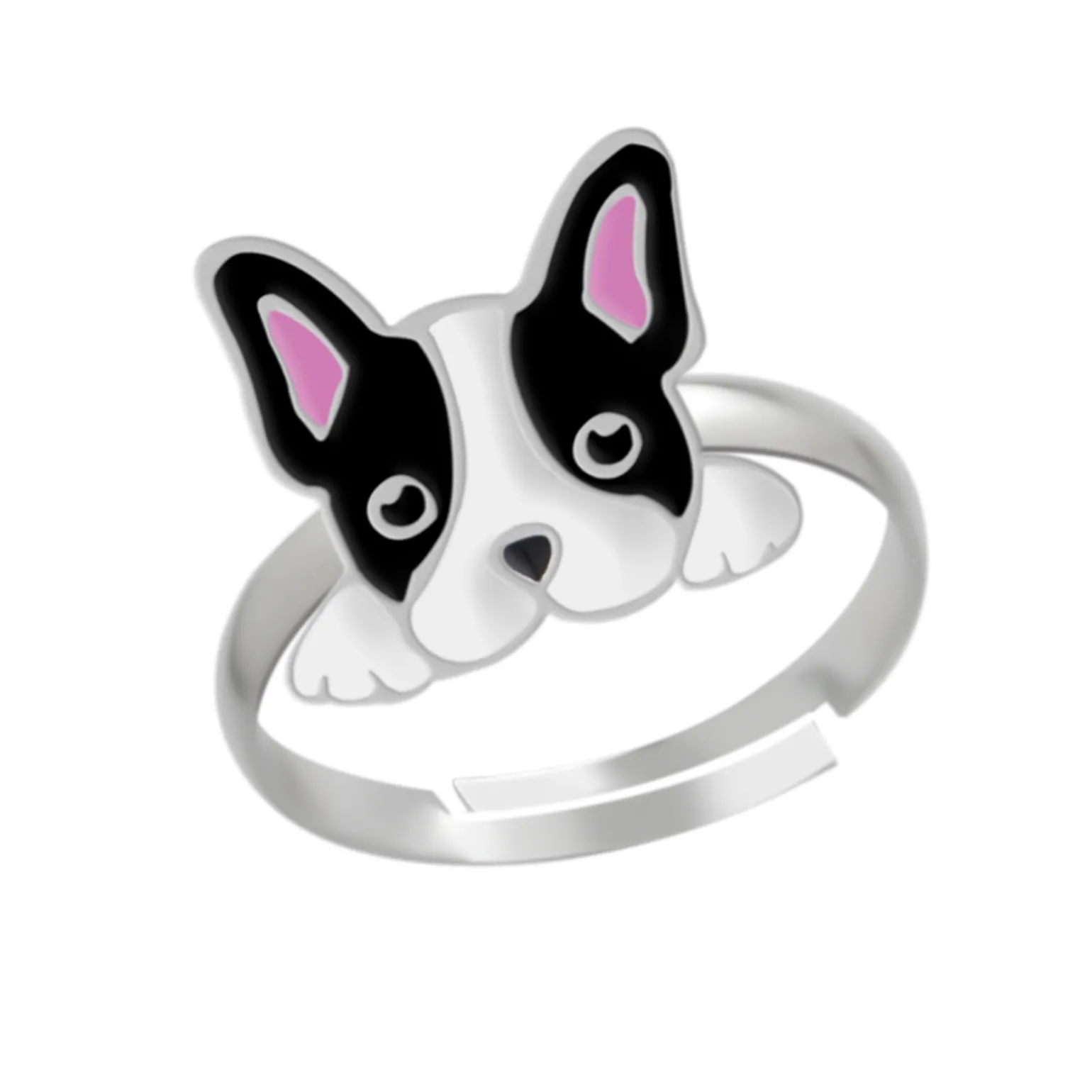 Zilveren ring, Franse buldog