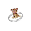 Zilveren ring met cheeta of panter