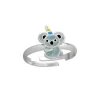 Zilveren ring met koala eenhoorn