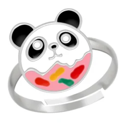 Zilveren ring, pandadonut