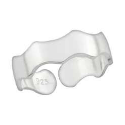 Zilveren teenring, abstracte golvende ring