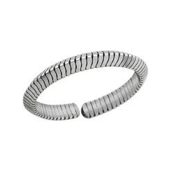 Zilveren teenring, lijntjes